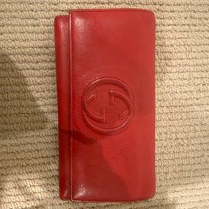 Red Gucci Wallet/Clutch